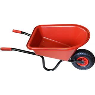 👉 Kruiwagen rood kunststof kinderen Speelgoed 60 Cm Voor - Buitenspeelgoed Kindertuingereedschap 8713981460023