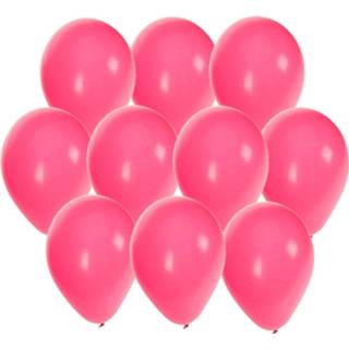 👉 Ballon roze 30x Stuks Party Ballonnen 27 Cm - Feestartikelen/versieringen Helium Of Lucht 8720576380758