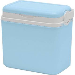 👉 Koelbox blauw kunststof Lichtblauw 10 Liter Van 30 X 19 28 Cm - Koelboxen Voor Onderweg Op De Camping Of Het Strand 8002936801005
