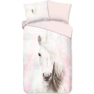 👉 Dekbedovertrek roze katoen Good Morning Fluffy - 1-persoons (140x200/220 Cm + 1 Sloop) 8717285190228