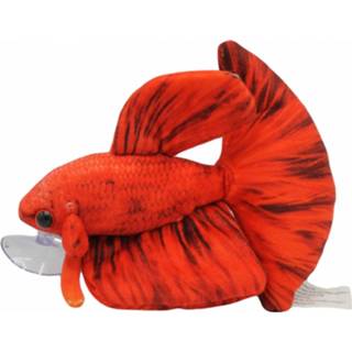 👉 Rood pluche Ceramicnature Knuffelvis Red Betta Junior 17 X 14 Cm 8719831453665