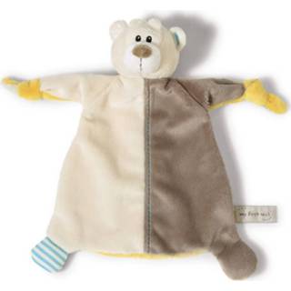 👉 Knuffeldoek wit bruin polyester baby's Nici Knuffeldoekje Beer Baby 25 X Cm Wit/bruin 4012390396706