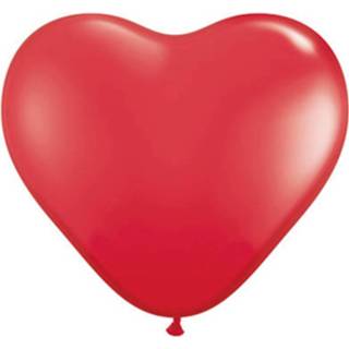 👉 Ballon rood Folat Ballonnen Hart 28 Cm Latex 100 Stuks 5032561437303