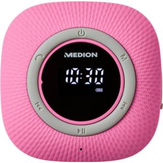 👉 Doucheradio roze Medion Life P66096 Led-display Fm Ipx6 Bescherming Bluetooth 5.0 30 W Uitgangsvermogen 4061275165371