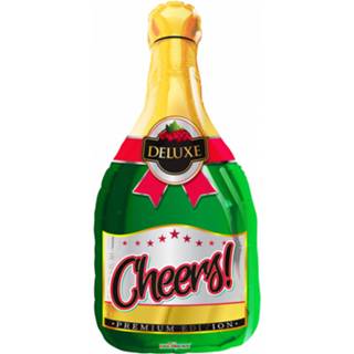 👉 Folieballon groen goud Globos Champagne91 Cm Groen/goud 681070112413