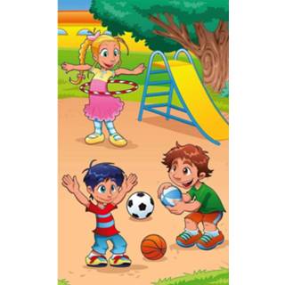 👉 Fotobehang vlies multikleur kinderen Dimex Kids In Playground 150x250cm 2-banen 8592900132452