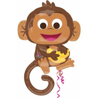 👉 Folieballon bruin Anagram Happy Monkey 63 X 91 Cm 26635345736