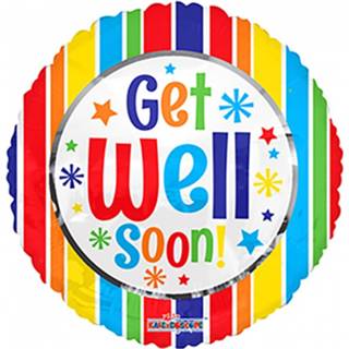 👉 Folieballon multikleur Globos Get Well Soon Junior 18 Cm 681070106436