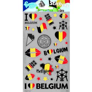 Folie papier Funny Products Stickers België 20 X 10 Cm 28 Stuks 8718819313649