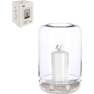 👉 Windlicht transparant glas One Size Elements H26 x Ø17 cm Gerecycled 8718861404821