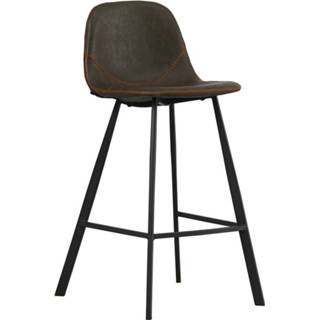 👉 Barkruk olijfgroen Bronx71 Industriële Luke Eco-leer 67 Cm 8720574922929