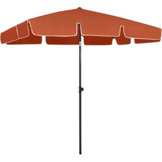 👉 Terracotta Vidaxl Strandparasol 200x125 Cm 8720286149874