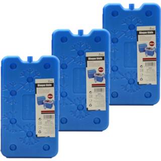 👉 Koelelement blauw Set Van 3x Stuks Koelelementen 14 X 2 25 Cm - Koelblokken/koelelementen Voor Koeltas/koelbox 8720576406298