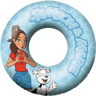 👉 Zwembandje blauw vinyl Studio 100 Zwemband Samson & Marie 108 Cm 5414233235477