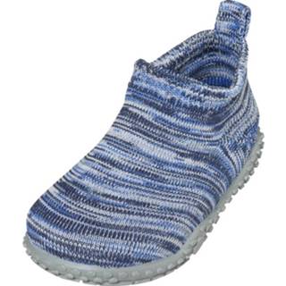 👉 Playshoes pantoffels gebreid junior blauw maat 26/27