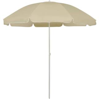 👉 Geel Vidaxl Strandparasol 240 Cm Zandgeel 8720286149584