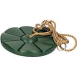 👉 Kinder speeltoestel groene schommeldisk ronde schommel 28 cm - Buitenspeelgoed - Schommelen - Speeltoestel schommeldisc/schijf