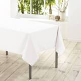 👉 Tafelkleed wit textiel stof One Size Tafelkleed/tafellaken 140 x 250 cm textiel/stof - Rechthoekig Tuintafelkleed tafeldecoratie 8719538958869
