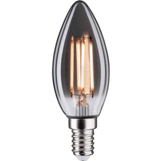 👉 Kaars glas grijs Highlight Lamp Led E14 4w 130lm 2200k Dimbaar Rook 8718379036057