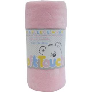 👉 Fleece deken roze polyester meisjes Soft Touch 75 X 100 Cm 6013710061012