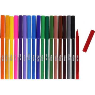 👉 Viltstift multikleur Milan Viltstiften Gekleurd Junior 2 Mm 15,4 Cm 18 Stuks 8411574047759