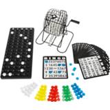 👉 Bingo spel zwart wit One Size meerkleurig zwart/wit complete set 20 cm nummers 1-75 met molen, 168x bingokaarten en 2x stiften - Bingospel spellen Bingomolen spelen 8720276392921