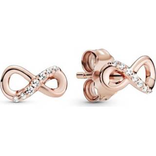 👉 Oorbel rose zilver One Size array Pandora 288820C01 Oorbellen rosekleurig Sparkling Infinity 5700302869132