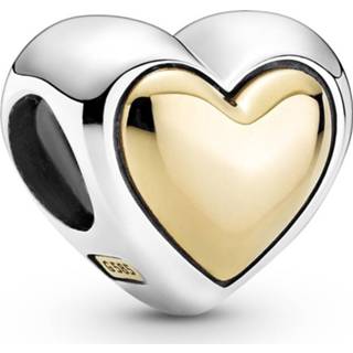 👉 Bedel One Size array Pandora Two Tone 799415C00 Domed Golden Heart zilver-goud 5700302923094