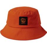 Hoed katoen Color-Oranje One Size vrouwen rood Biggdesign Moods Up Happy Bucket Hat - Zomer Dames 8681126431347