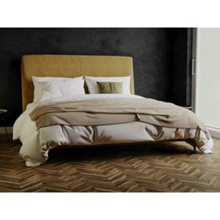 👉 Yellow Lucinde Bedsprei Plaid Katoen - chateau sand