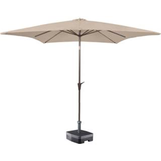 👉 Vierkante parasol polyester taupe Kopu® Altea 230x230 Cm - 8719323088689