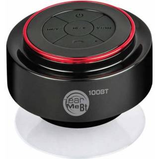 👉 Bluetooth speaker rood Ferguson 100bt - Compacte Spatwaterdicht Met Zuignap Voor O.a. Badkamer 5907115002439
