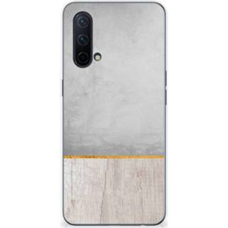 👉 Bumper hoesje OnePlus Nord CE 5G Wood Concrete 8720632502926
