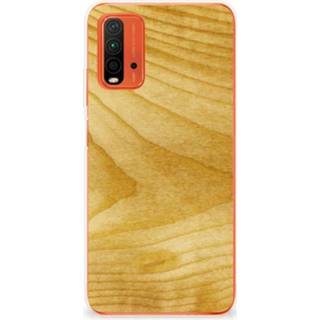 👉 Bumper hoesje hout Xiaomi Redmi 9T | Poco M3 Licht 8720632909510