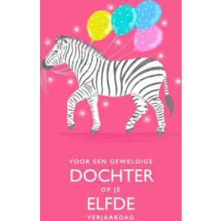 👉 Verjaardagskaart dochter Greetz | Zebra met ballonnen