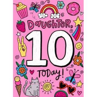 👉 Verjaardagskaart regenboog Greetz | 10 today!