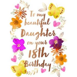 👉 Verjaardagskaart vlinder Greetz | Beautiful daughter