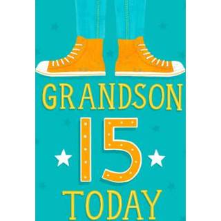 👉 Verjaardagskaart kleinzoon Greetz | Grandson 15 today