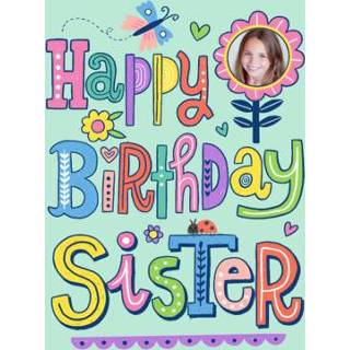 👉 Verjaardagskaart zusje Greetz | fotokaart