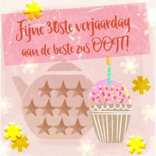 👉 Verjaardagskaart Greetz | Thee en cupcake