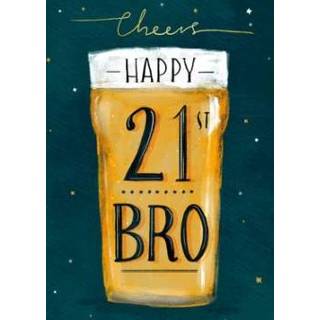 👉 Verjaardagskaart broer Greetz | Happy 21st bro
