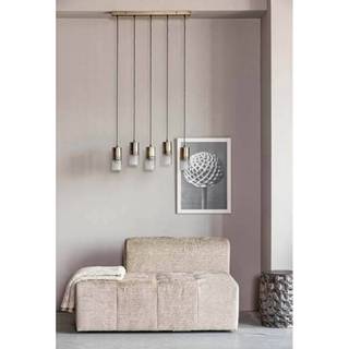 👉 Hanglamp glas brass active Sprinkle 5 lampen antique 8714713138319
