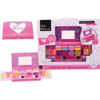 👉 Oogschaduw roze One Size meisjes Make-up set in doosje voor - Lipgloss Make-updoosje met spiegel 8720147368796
