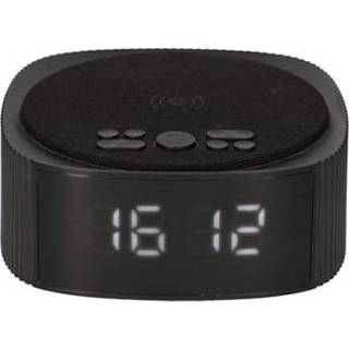 👉 Draadloze oplader zwart Ksix Alarm Clock 3 met en Radio - 10W 8427542105581