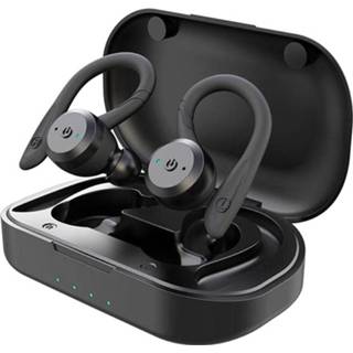 👉 Oortelefoon zwart Lemonda Smart BE1032 Waterbestendig TWS - 5712579966452