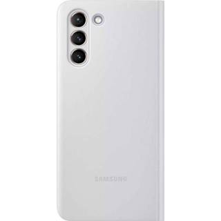 👉 Grijs Samsung Galaxy S21+ 5G Clear View Cover EF-ZG996CJEGEE - Lichtgrijs 8806090839450