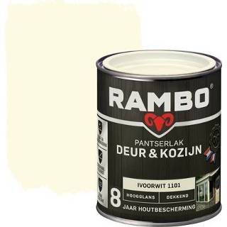 👉 Kozijn male Rambo pantserlak deur en dekkend hoogglans 1101 ivoorwit 7,6L 8716242826927