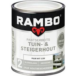 👉 Steigerhout male Rambo pantserbeits tuin en 1138 puurwit 0,75L 8716242880493