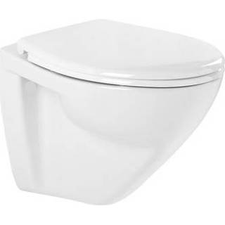 👉 Wit male AquaVive hangtoilet Lanico compact 48cm randloos 5414628112345