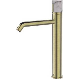 👉 Wastafelkraan goud male mannen EsseBagno Manopola hoog geborsteld 3661109019606